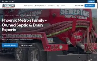 Sewer Time Septic & Drain website