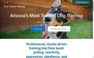 True Canine Training website
