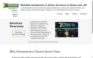 Seven Fixes, LLC website