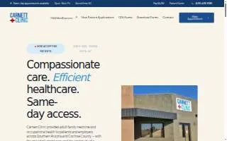 Carnett Clinic website