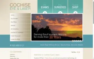 Cochise Eye & Laser - Medical Center website