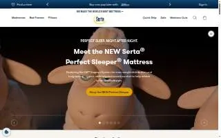 Serta Simmons Beauty Rest Mattresses website