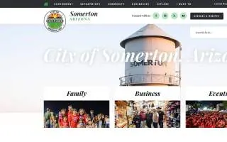 Somerton Public Works website