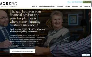 Axberg Wealth Management, LLC website