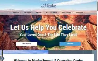 Menke Funeral & Cremation Center of Sun City website