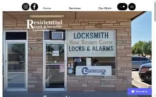 Residential Lock & Security website