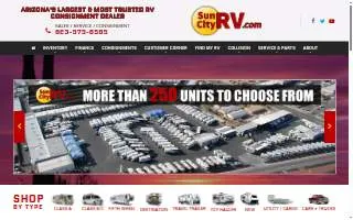 Sun City RV Storage website