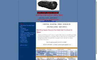 One Stop Septic Shop website
