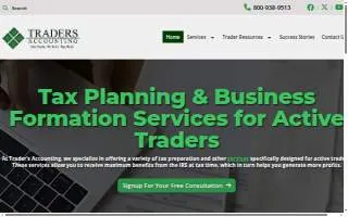 Traders Accounting website