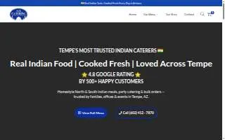 Aja Catering website