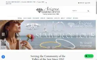 Arizona Diamond Center website
