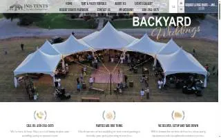 JMS Tents & Party Rentals website