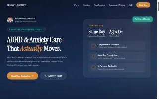 Kickstart Psychiatry – ADHD & Anxiety Specialists website