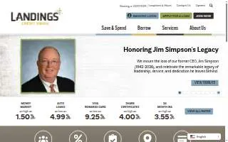 Landings Credit Union - Tempe (Main) Branch website