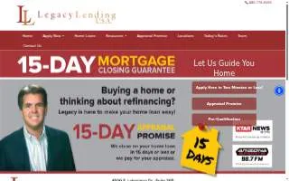 Legacy Lending USA website