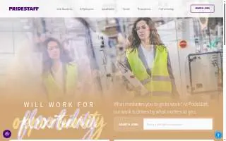 PrideStaff of Tempe website