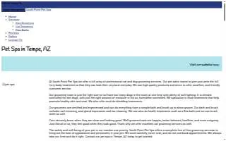 South Point Pet Spa website