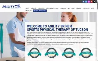 Agility Spine and Sports Physical Therapy of Tucson website