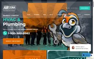 AirZona Heating & Cooling LLC / Zona Plumbing LLC website