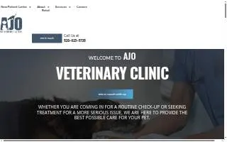 Ajo Veterinary Clinic website