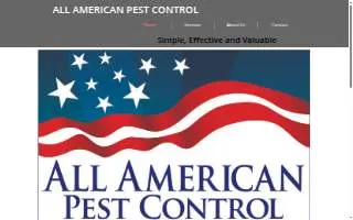 All American Pest Control of Tucson website