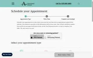 Associated Dental Care Tucson N Campbell website