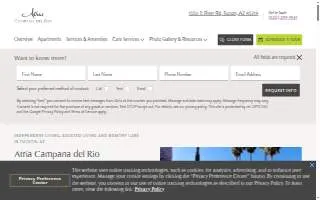 Atria Campana del Rio website
