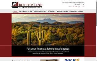 Bottom Line Tax, Accounting & Business Services, Inc. of Tucson website