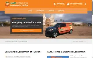 CallOrange Locksmith of Tucson website