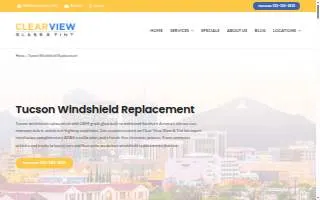 Clear View Glass & Tint of Tucson website