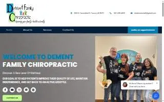 DeMent Family Chiropractic website