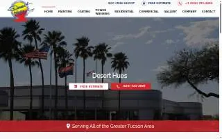 Desert Hues Painting website