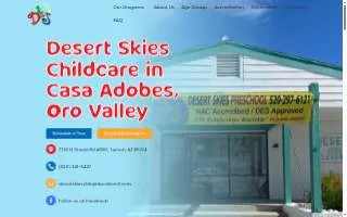 Desert Skies Child Care of Tucson website