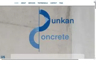 Dunkan Concrete website