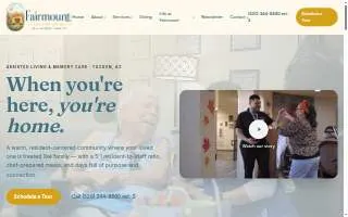 Fairmount Assisted Living and Memory Care website