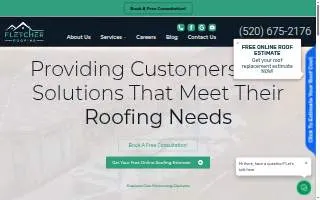 Fletcher Roofing website