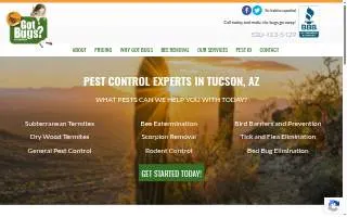 Got Bugs? Exterminating Pest, Termite, Bee, and Bed Bug Control website