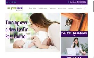 GreenShield Pest Control of Tucson website