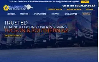 Hamstra Heating & Cooling website