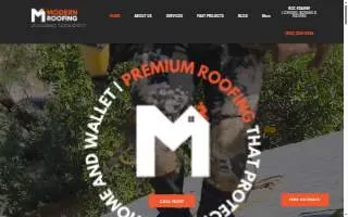 Modern Roofing of Tucson website