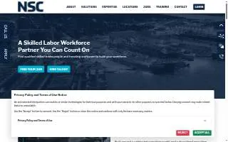 NSC Staffing of Tucson website