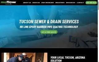 Nu Flow Tucson website