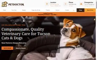 Pet Doctor of Tucson website