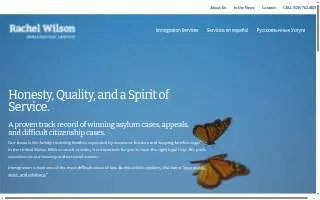 Rachel Wilson Law of Tucson website