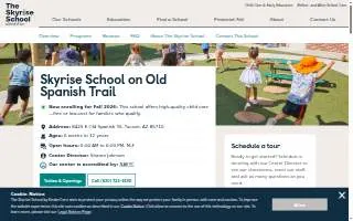 Skyrise School on Old Spanish Trail website