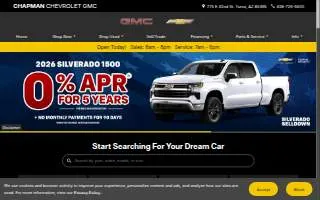 Chapman Chevrolet GMC website