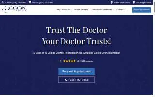 Cook Orthodontics of Yuma website