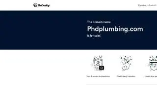 PHD Plumbing website