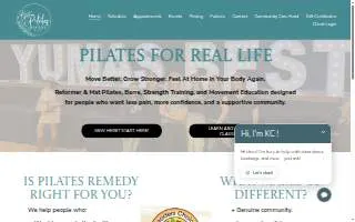 Pilates Remedy of Yuma website
