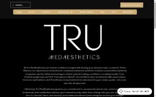 Tru MedAesthetics & Wellness website